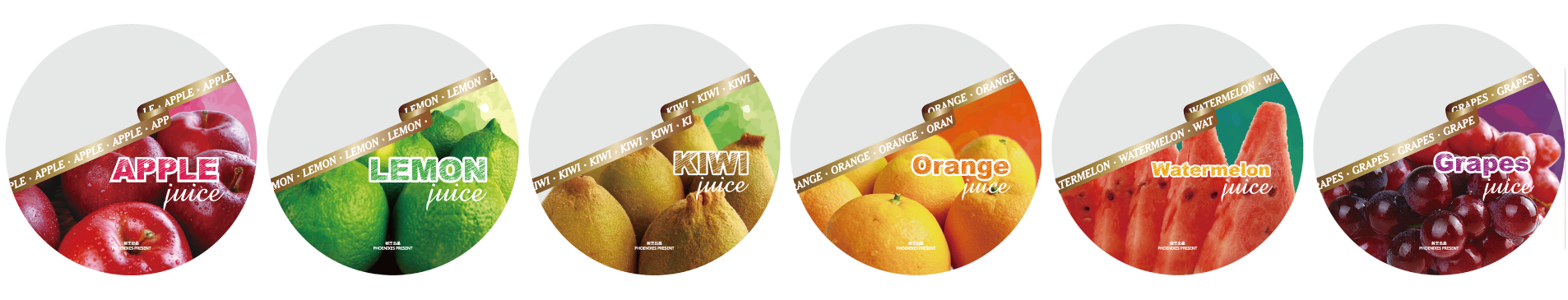 6枚絵ESシーリングフィルム - フルーツシリーズ